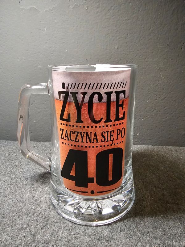 Kufel do piwa 40 urodziny