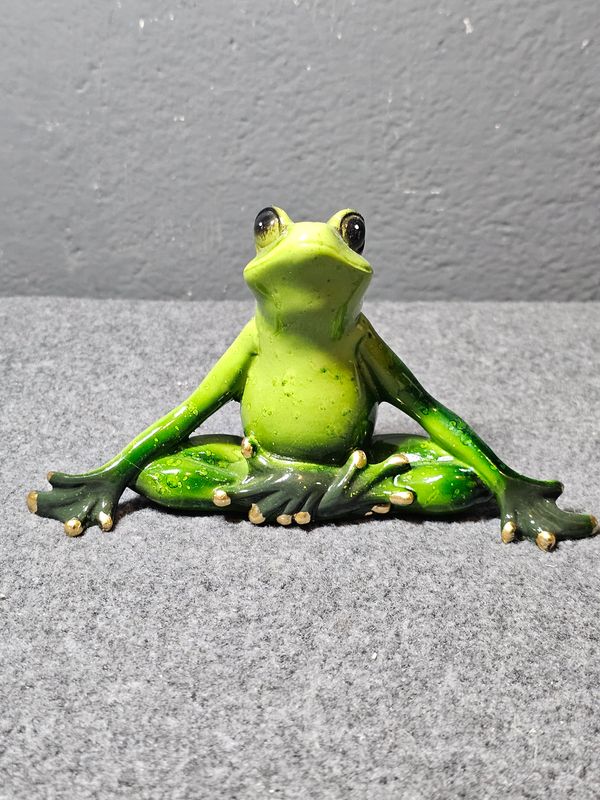 Żaba ćwicząca jogę