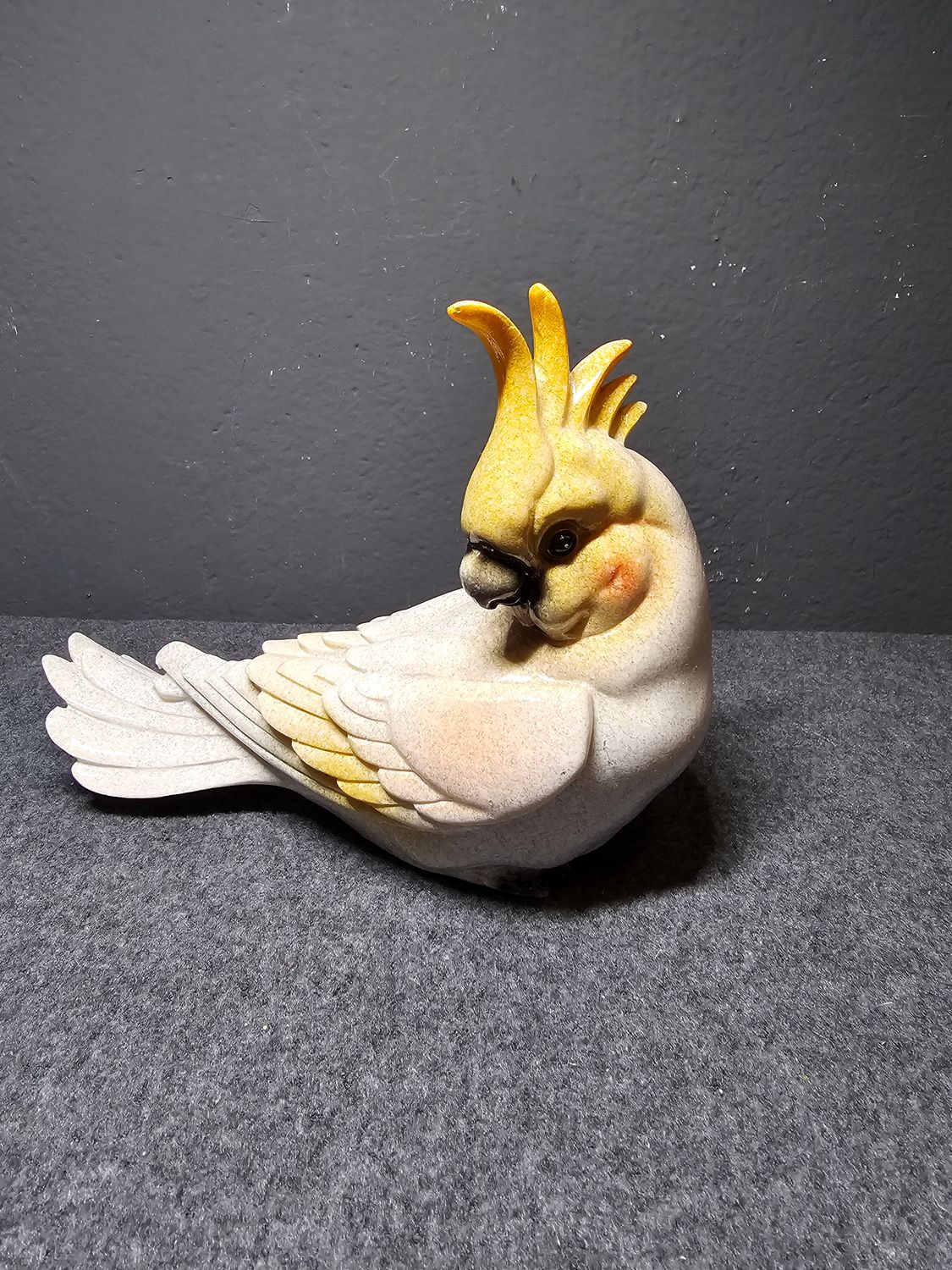 Figurka papuga kakadu biała