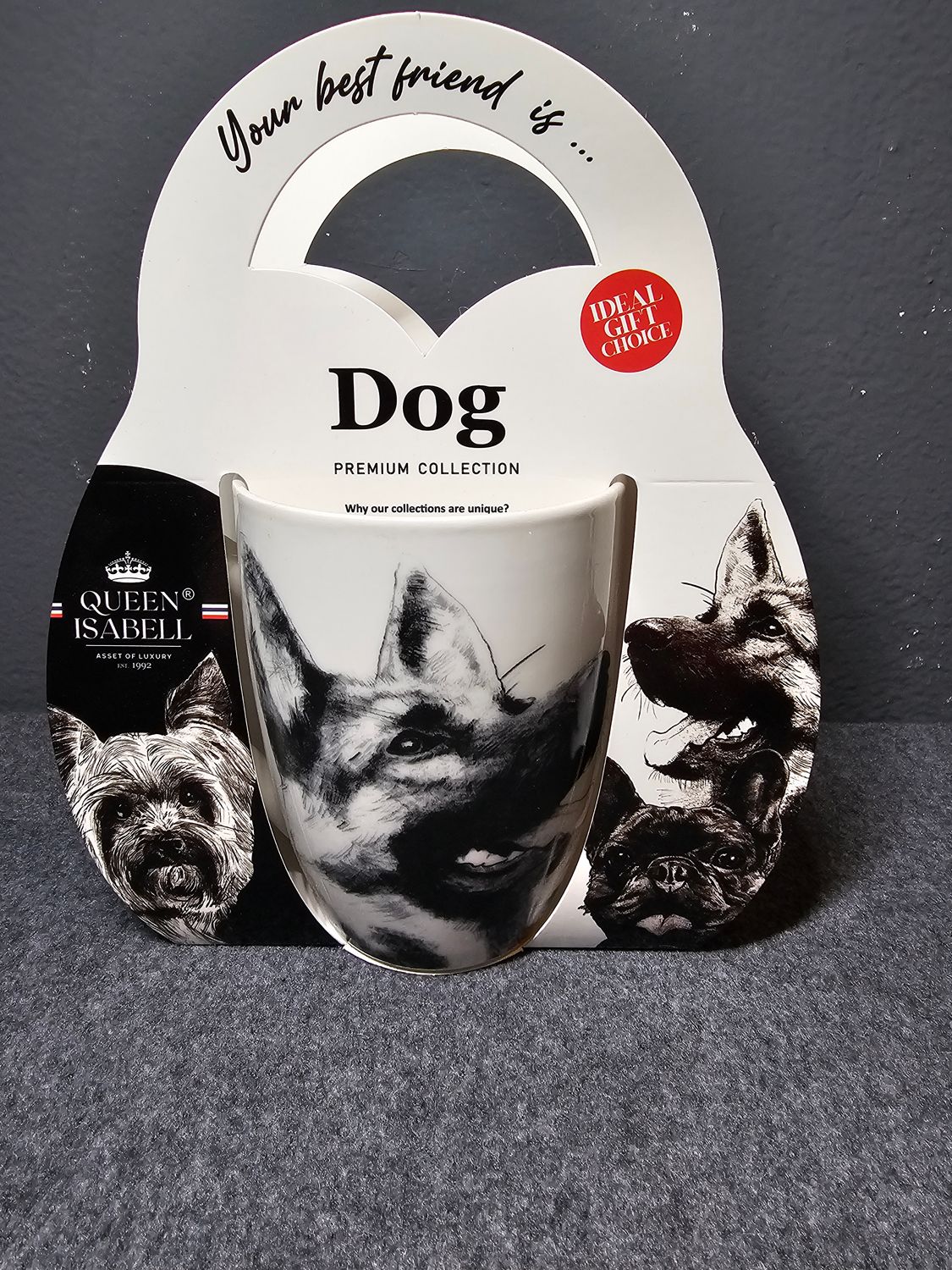 Kubek z psem wilczur