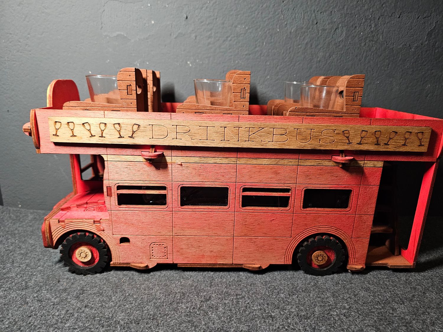 Karafka drewniana Drinkbus