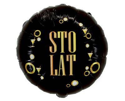 Balon foliowy czarny Sto lat