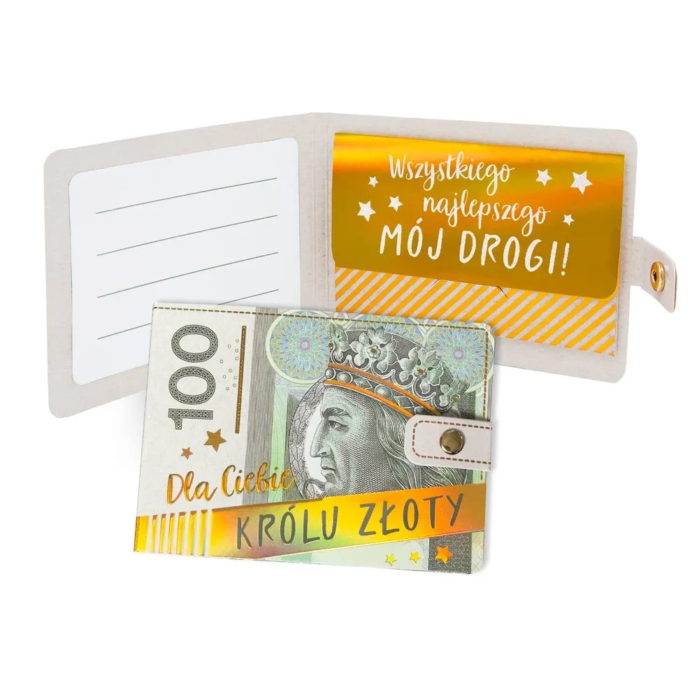 Portfelik Dla Ciebie Królu Złoty