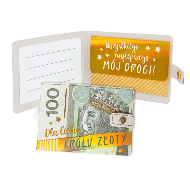 Portfelik Dla Ciebie Królu Złoty