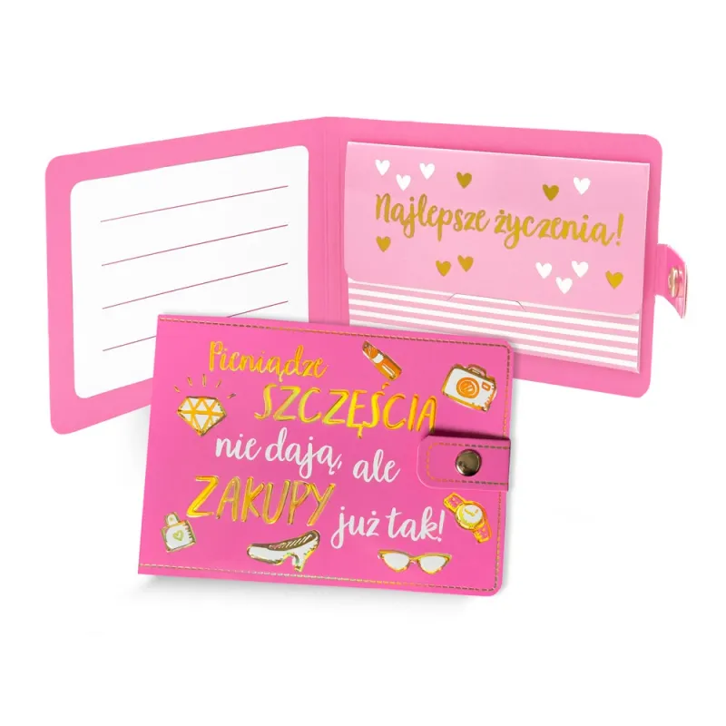 Portfelik Pieniądze szczęścia nie dają, ale zakupy już tak