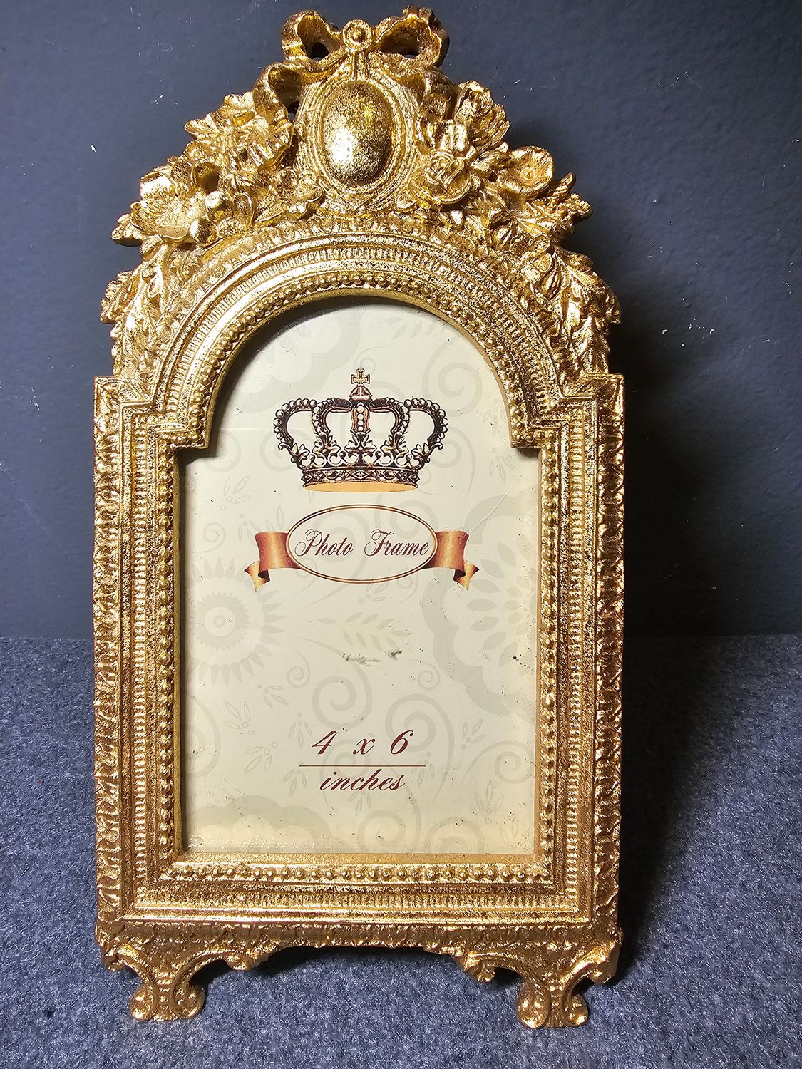 Ramka na zdjęcie złota vintage