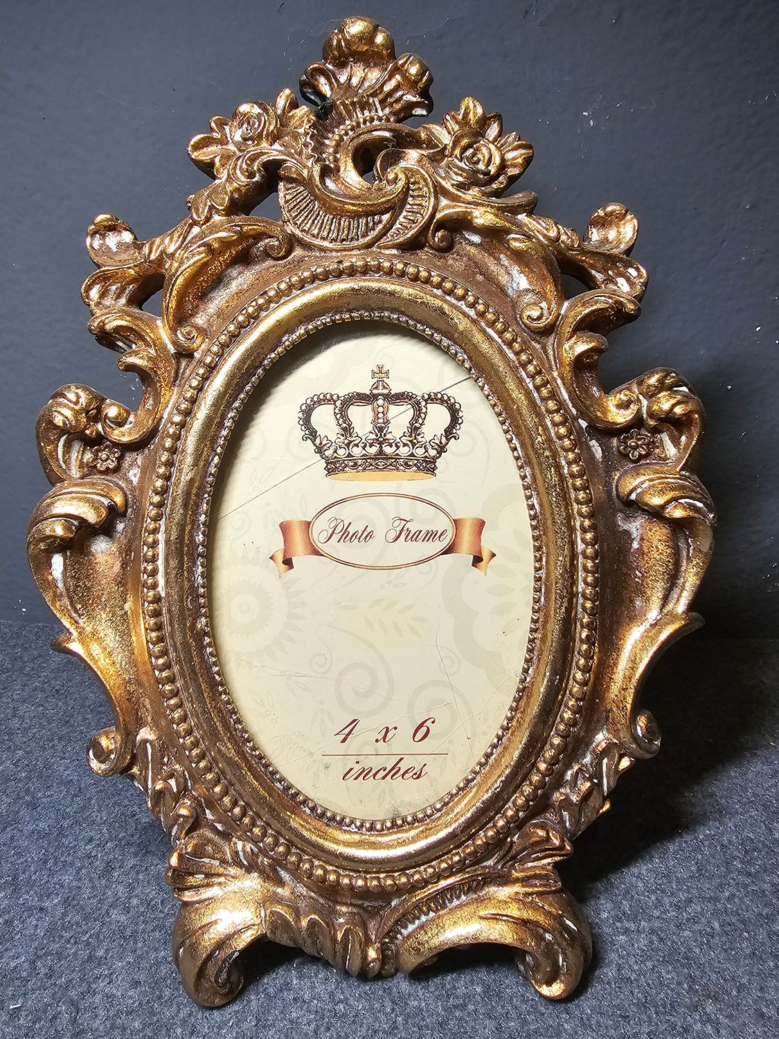 Ramka na zdjęcie złota vintage