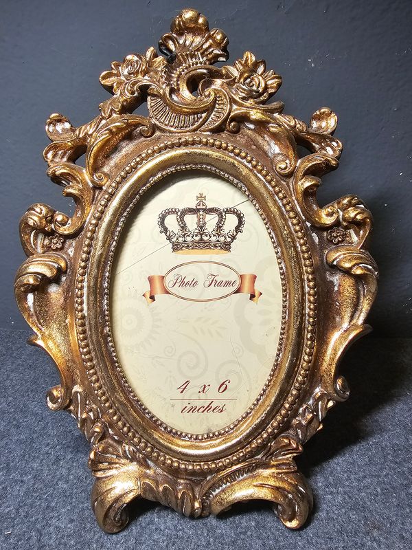 Ramka na zdjęcie złota vintage