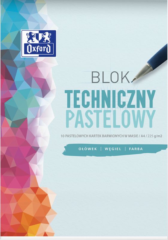 Blok techniczny A4 pastelowy Oxford