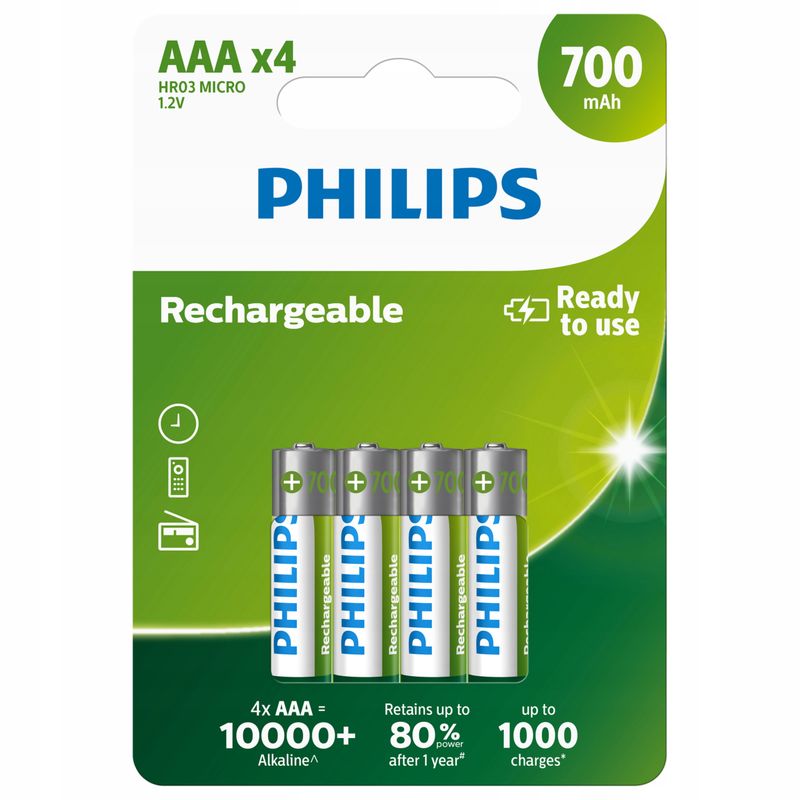 Bateria Philips 700mAh LR03 alkaiczna