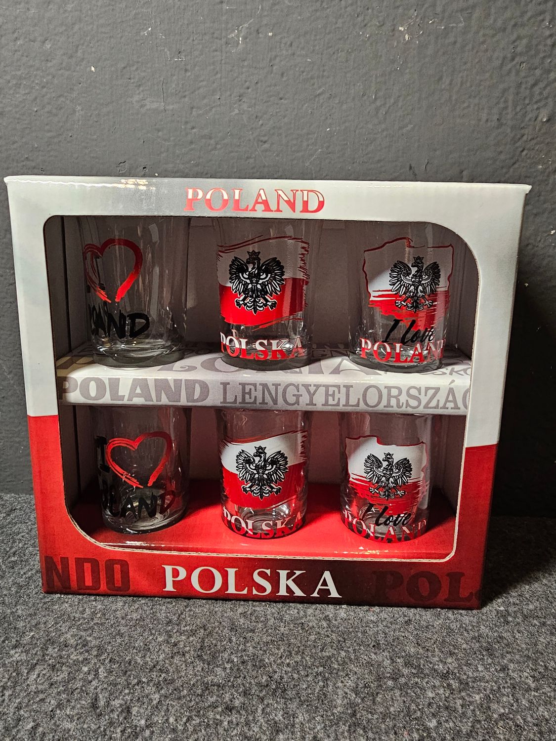Kieliszki Polska 6szt