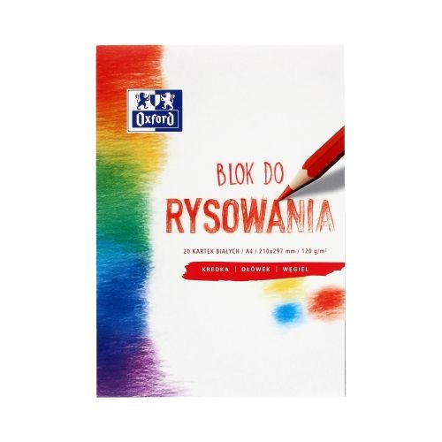Blok rysunkowy OXFORD A4 biały