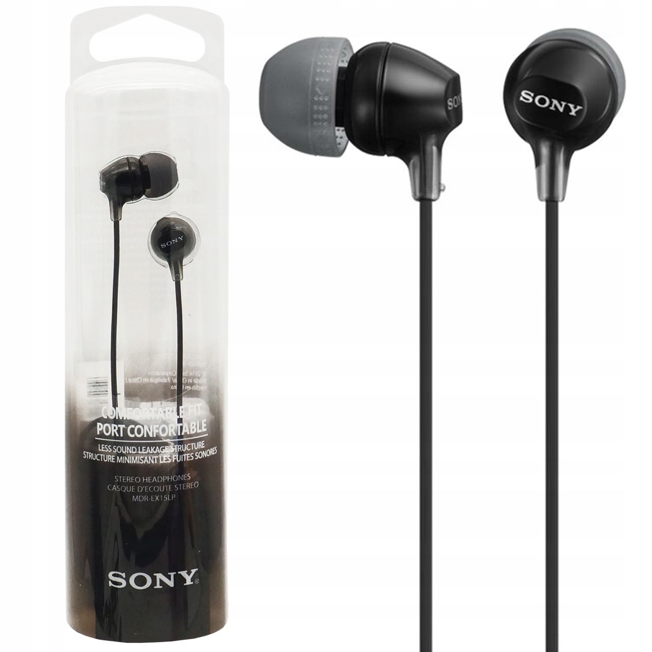 Słuchawki dokanałowe Sony MDR-EX 15LP czarne