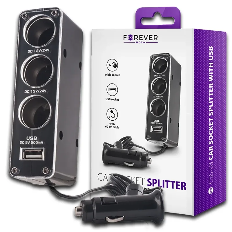 Rozdzielacz gniazda zapalniczki do samochodu