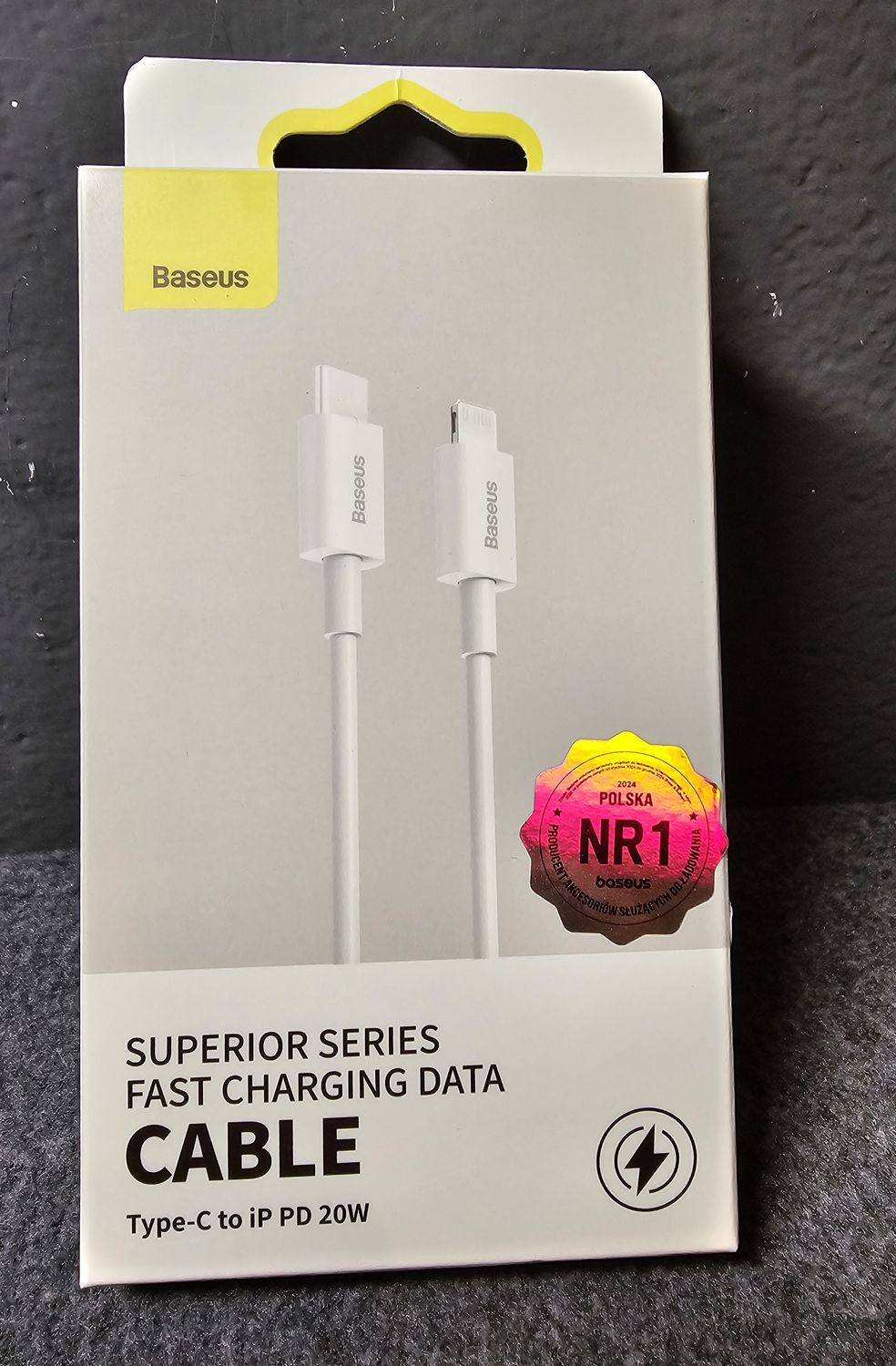 Kabel Baseus Type-C IP PD 20W 1 metr