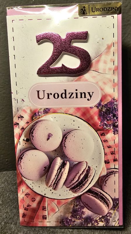 Kartka urodzinowa 25 lat mix