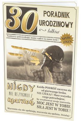 Kartka urodzinowa 30lat mix