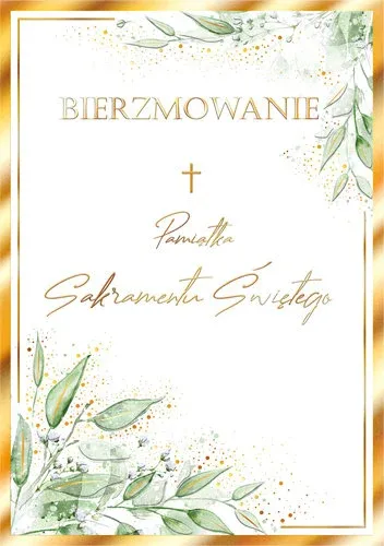 Kartka Bierzmowanie mix wzorów