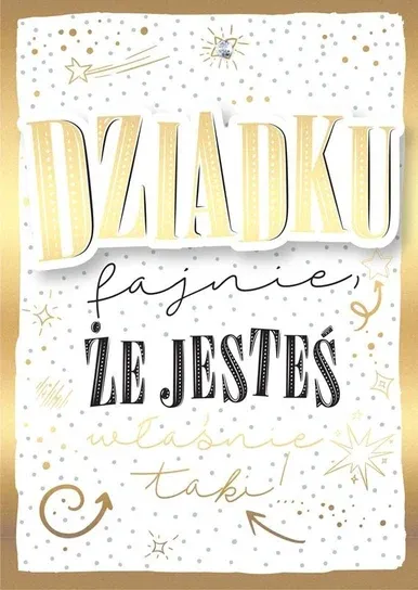 Kartka Dzień Dziadka mix wzorów