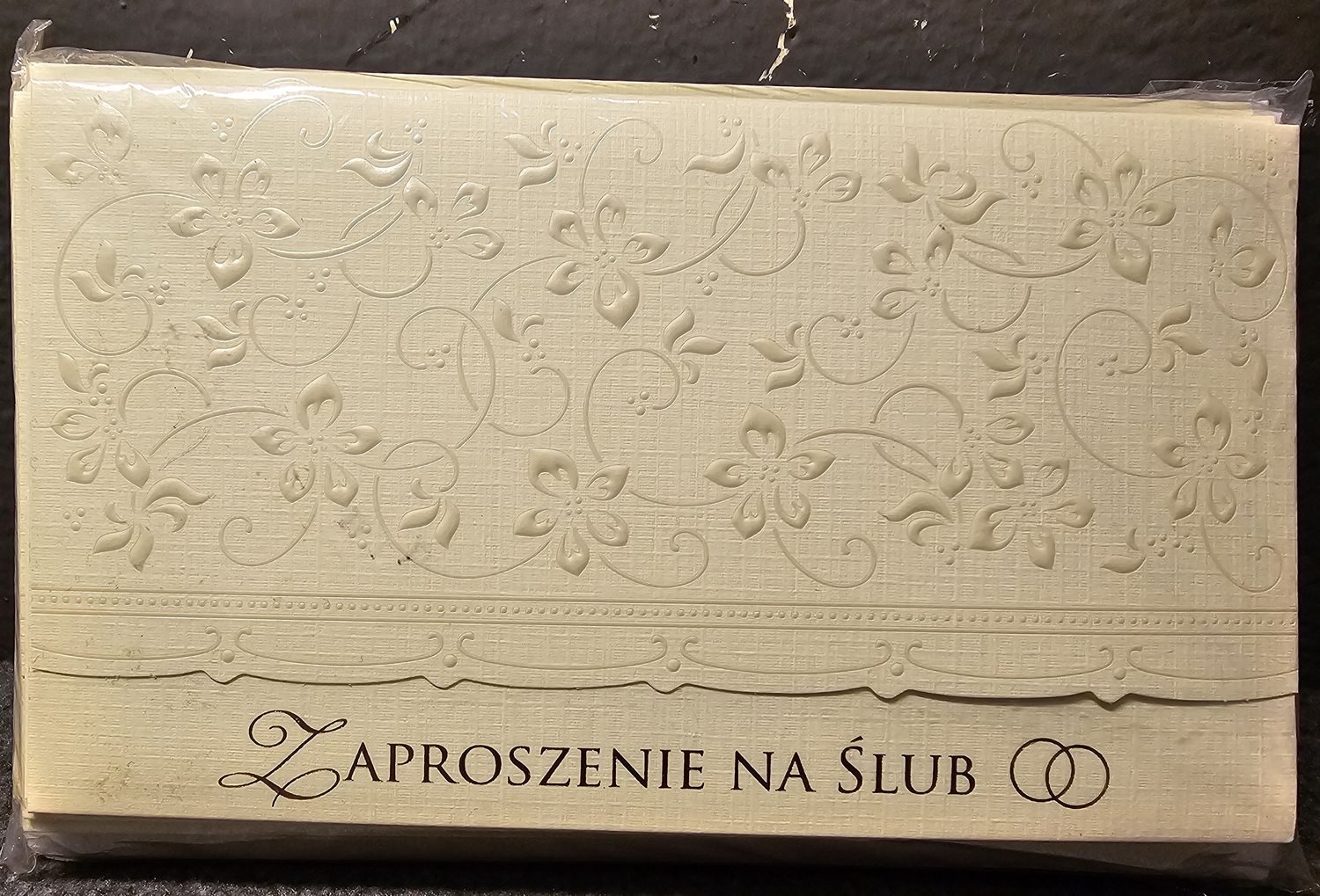 Zaproszenie na ślub mix wzorów