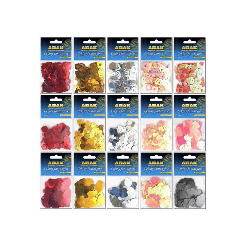 Cekiny okrągłe mix kolorów