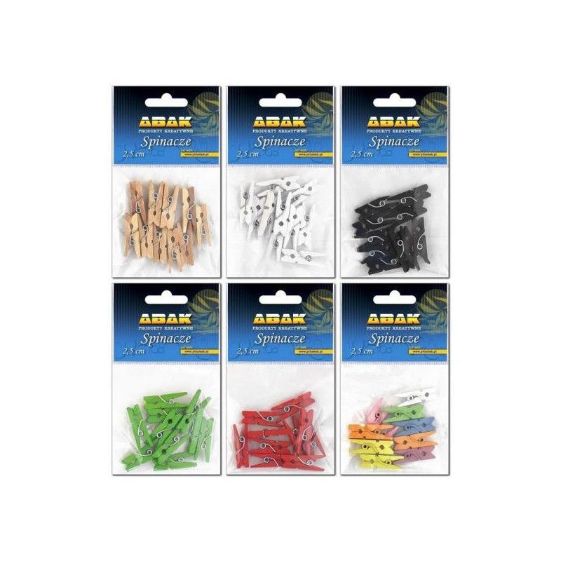 Klamerki kreatywne mix kolorów