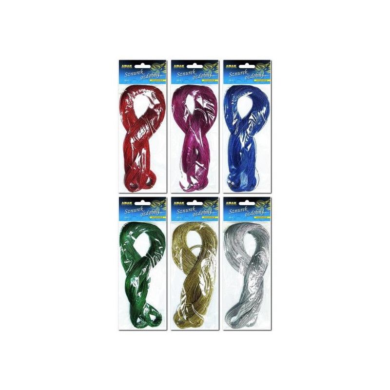 Sznurek metalizowany mix