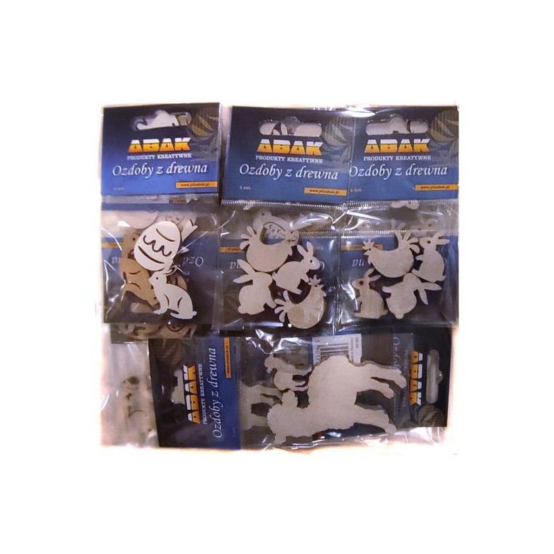 Ozdoby z drewna mix