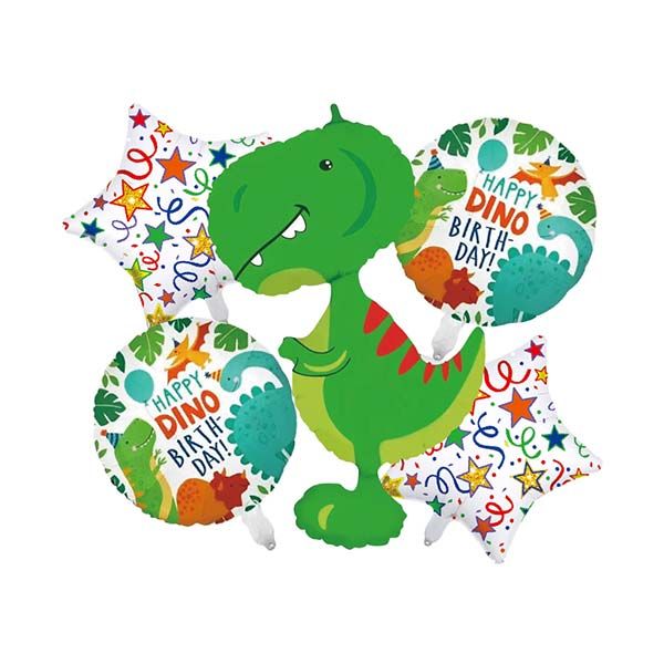 Balon foliowy DINO zestaw 5 balonów