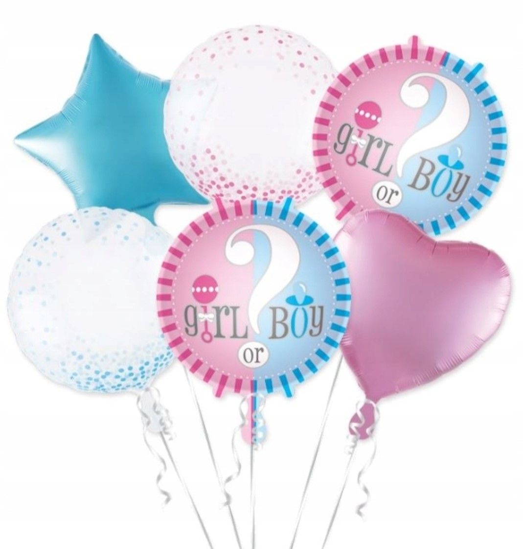 Balon foliowy z nadrukiem GIRL OR BOY