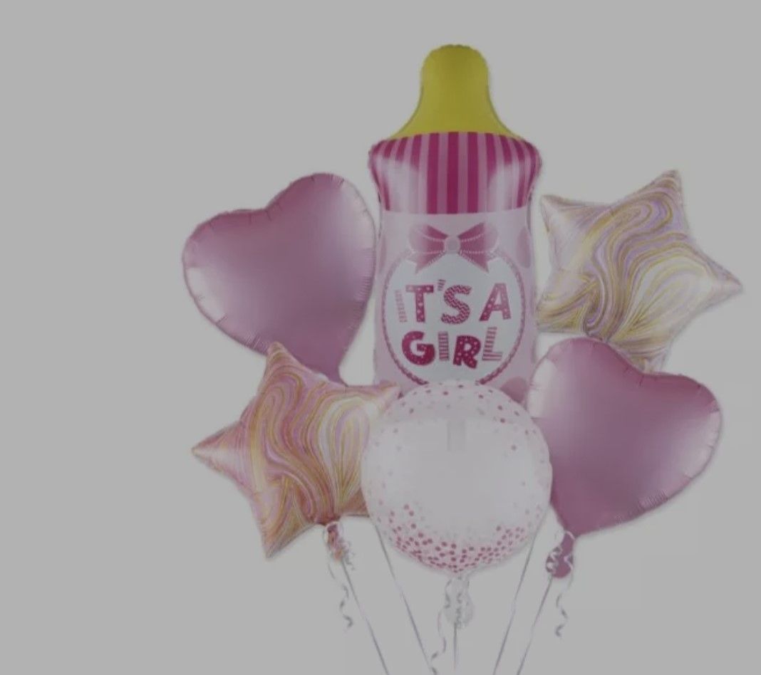 Balon foliowy butelka niemowlęca zestaw 6 balonów