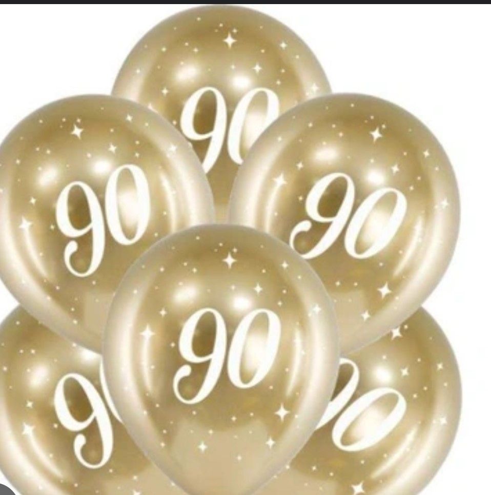 Balon foliowy zestaw 90 urodziny
