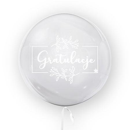 Balon foliowy z nadrukiem " GRATULACJE "