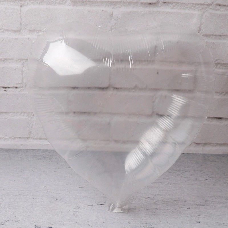 Balon serce przeźroczyste