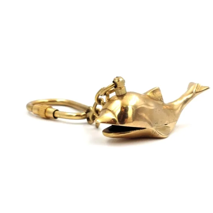 Brelok delfin z mosiądzu