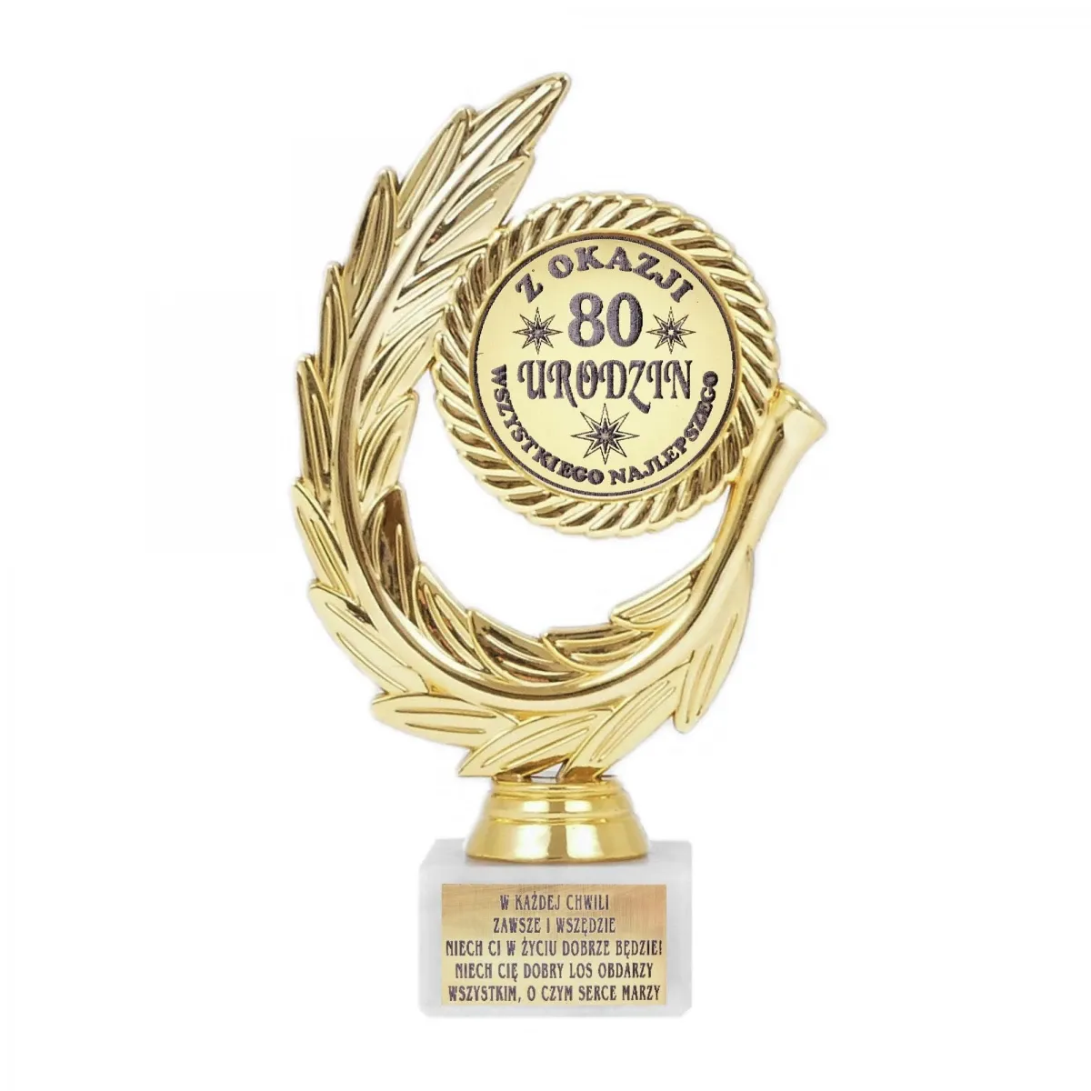 Statuetka laur 80 urodziny