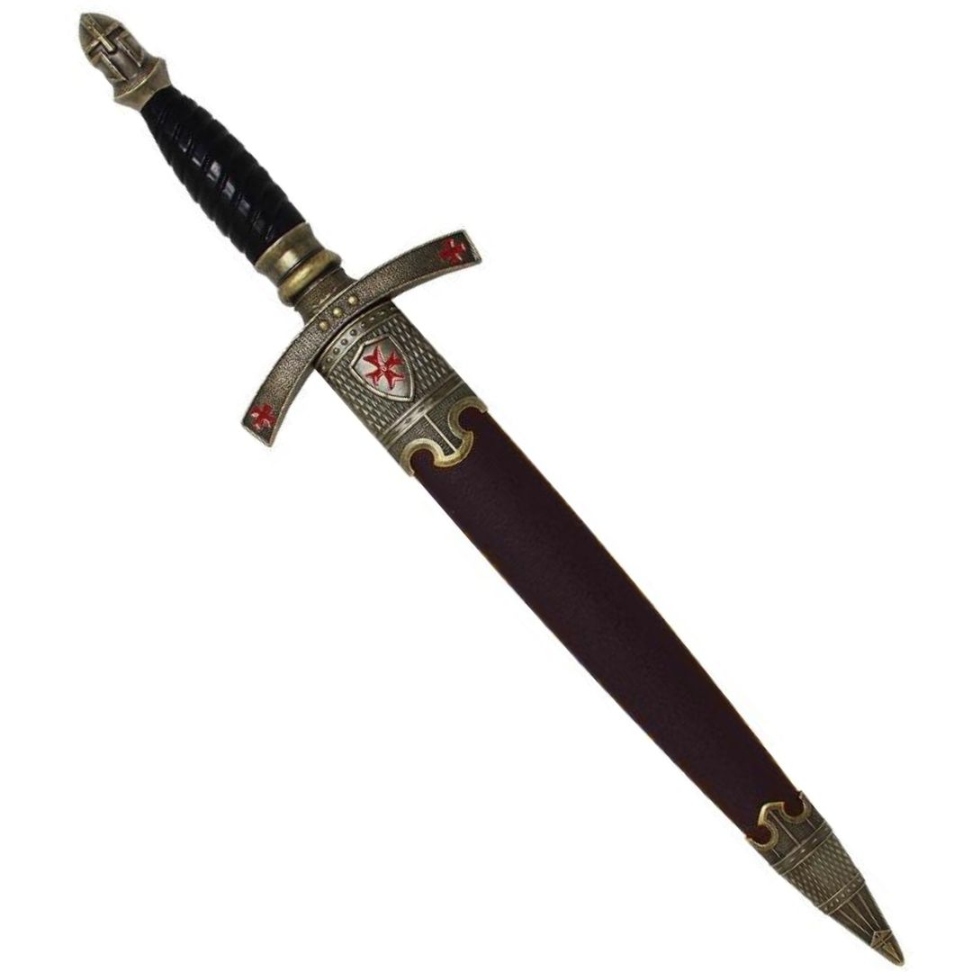 Sztylet Templariuszy w pochwie replika