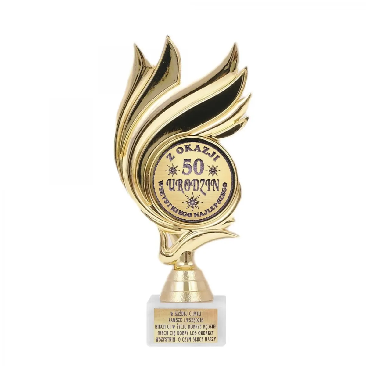 Statuetka płomień 50 urodziny