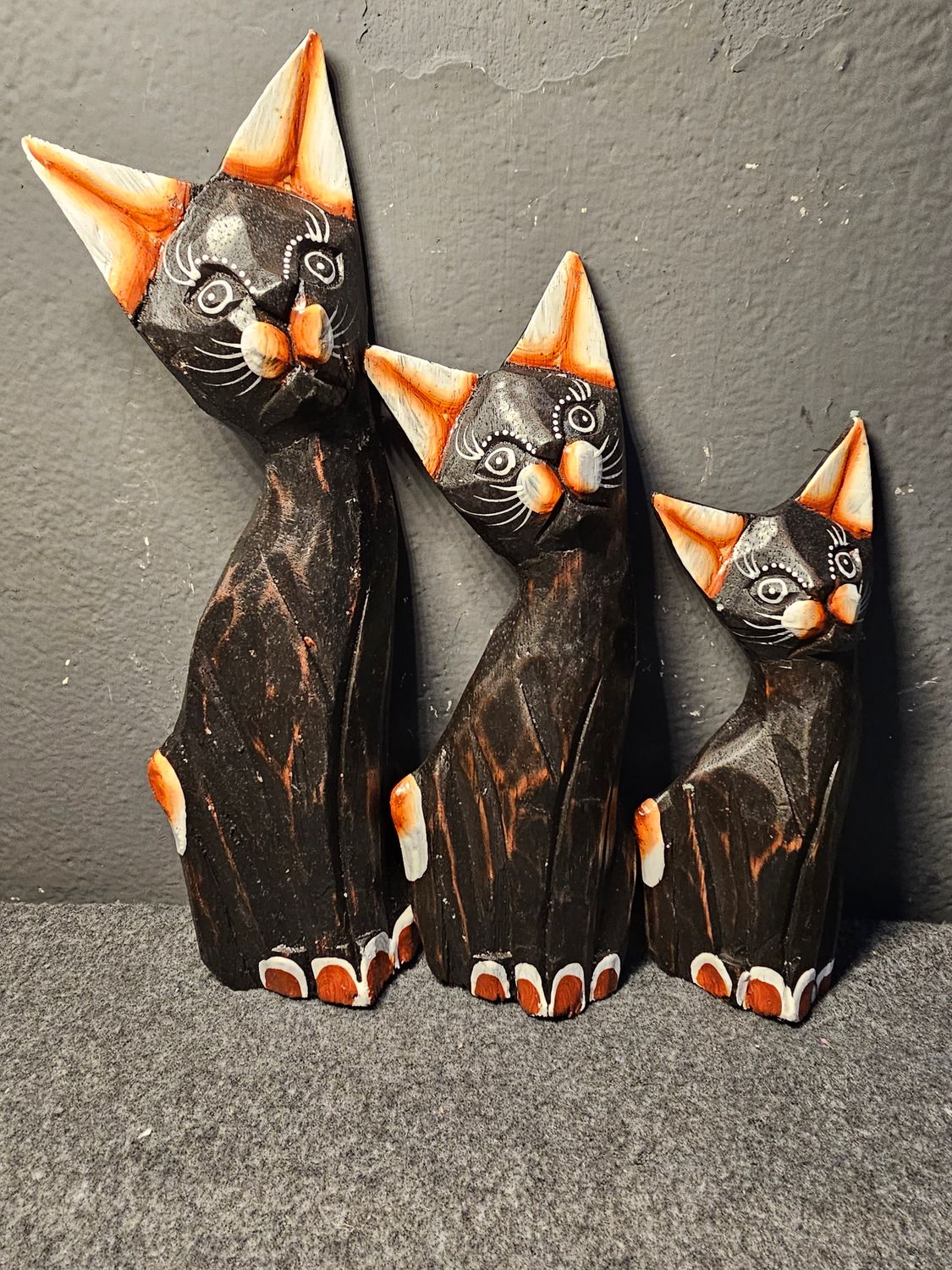 Koty drewniane zestaw 3 szt.