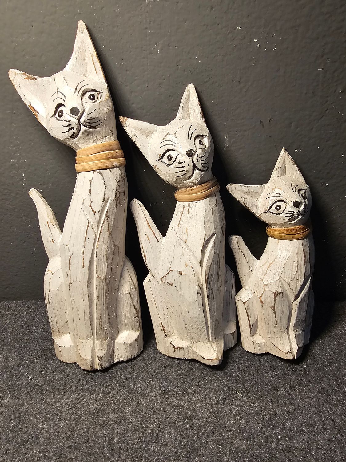 Koty drewniane zestaw 3 szt
