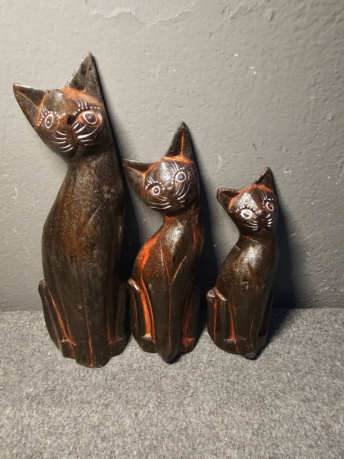 Koty drewniane zestaw 3szt.