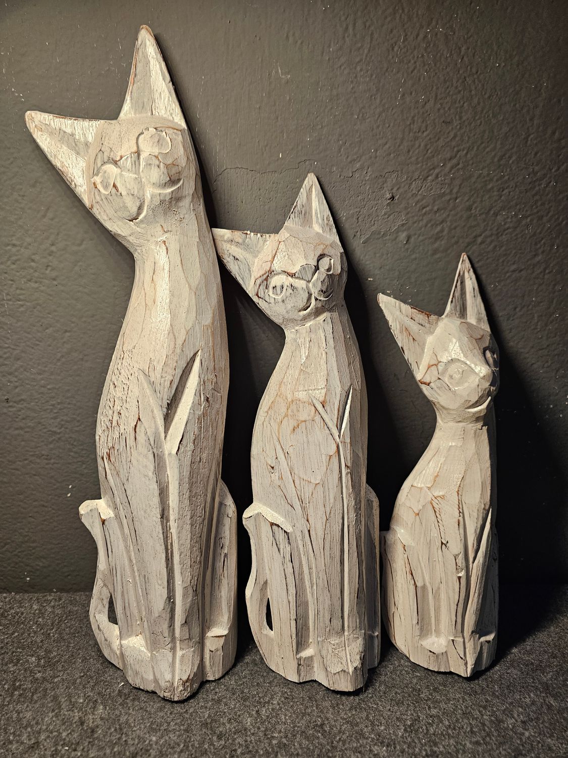 Koty drewniane zestaw 3szt