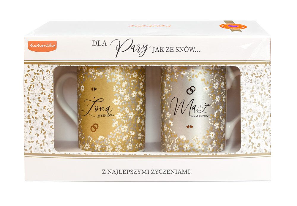 Zestaw kubków na ślub
