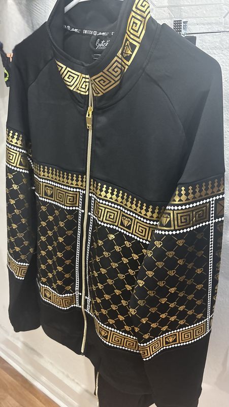 Black &amp; Gold Jump suit