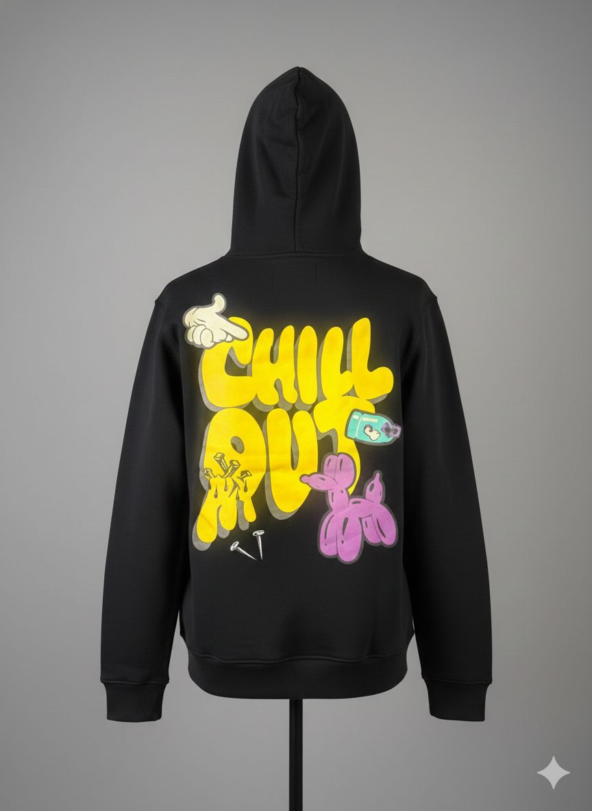 Chill out hoodie BLK