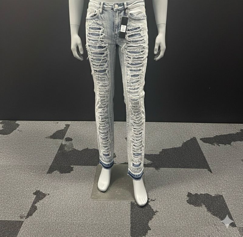 Stack, skinny flare jeans