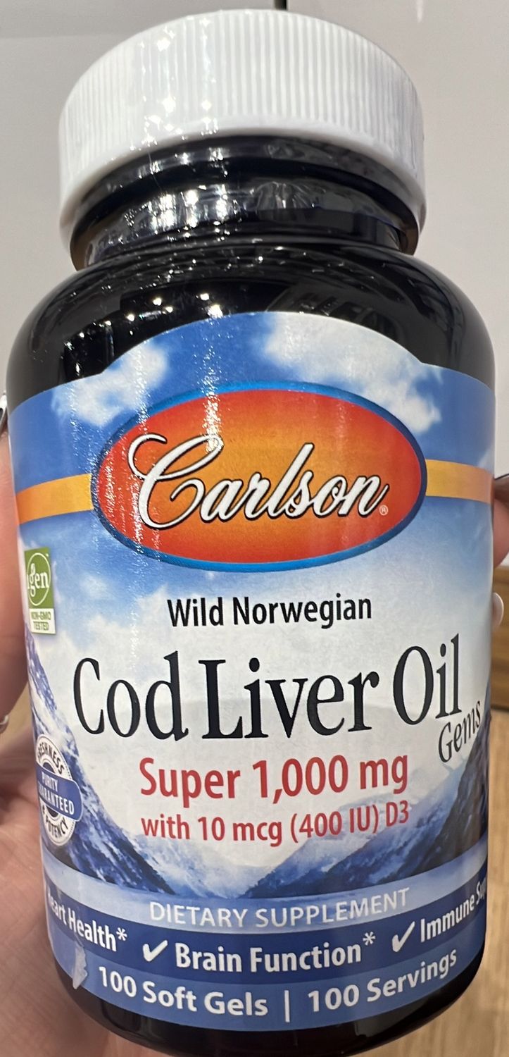 Carlson Cod Liver Oil Super 1000mg