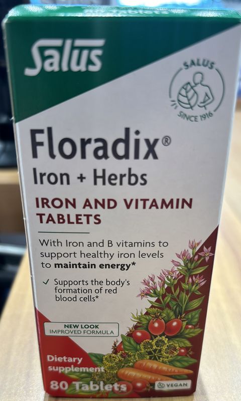 Floradix Iron + Herbs 80 Tablets