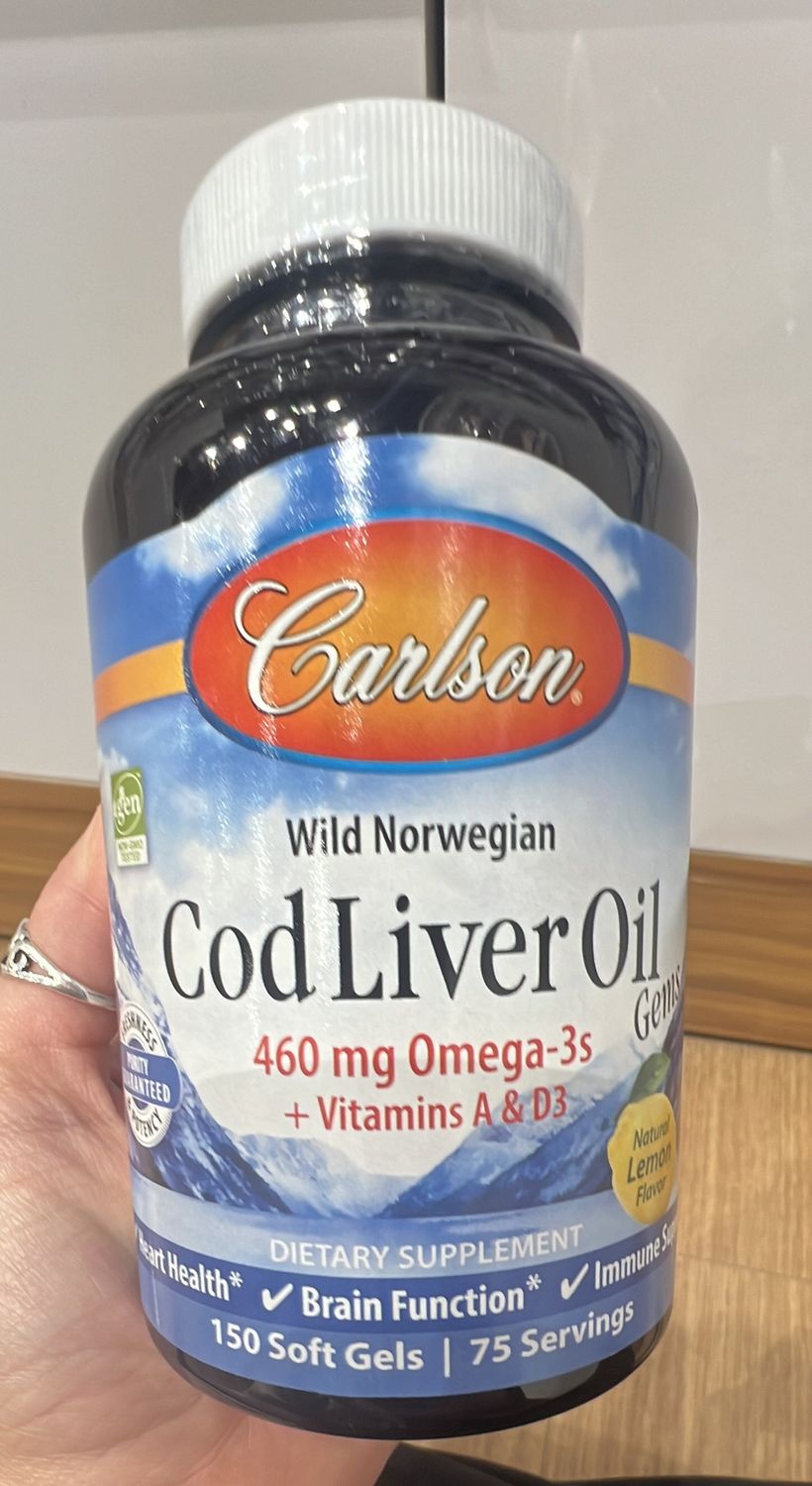 Carlson Cod Liver Oil 460 mg Omega 3 + A&amp;D3
