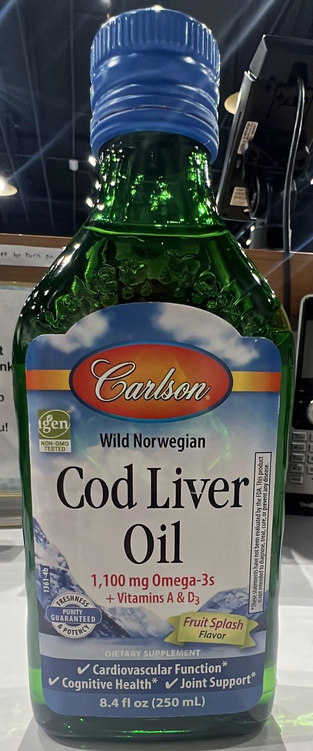 Carlson Cod Liver Ould Fruit Splash 8.4 oz